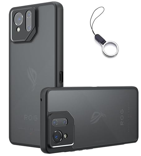 ASUS ROG Phone 9/9Pro �P�[�X�}�b�g�� ������ ASUS ROG Phone 9/9�v�� �J�o�[ �S�ʕی� �ϏՌ� �����Y�ی� ���^ �y�� �w��h�~ ���΂݂Ȃ� �X�g���b�v�z�[�� �i�u���b�N)