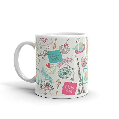 Image of Printed Coffee Mug for Gifting Loved Ones On Occasions |Christmas | New Year | Valentined Day Ceramic 350ml-1piece | M09