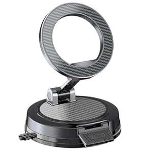 Magnet Phone Holder for Car & Desk, Strong Magnetic Phone Mount with Secure Lock, Universal 360° Rota-Table Phone Stand for Dashboard, Glass, Table, Compatible with All Cell Phones