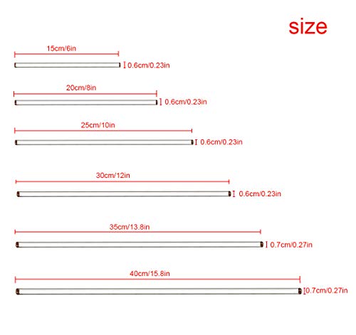 Burry Life Science BLB-6-ZZ 12Pcs Glass Stirring Rod Stir Stick thumb #1