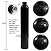 TUXING 200Bar M18*1.5 Aluminum Paintball Air Tank,High Pressure Air Tank 0.38L 23Ci Capacity,Diving Cylinder High Pressure Air Bottle for Paintball or PCP AirGuns (Empty Bottle)