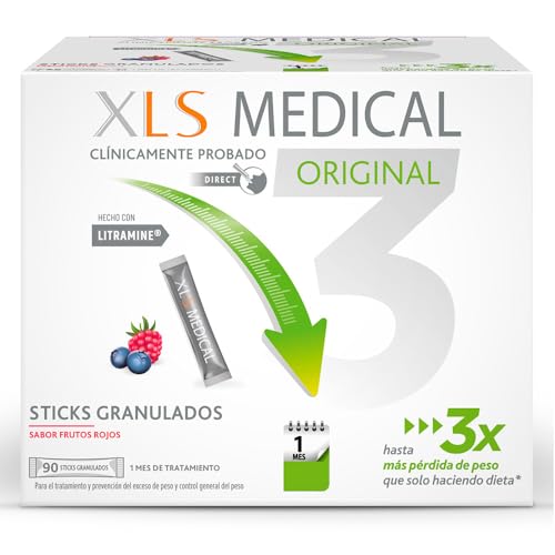 XLS Medical Original - 90 Sticks. Tratamiento De 1 Mes, color Blanco, 90 Unidad, 150 g