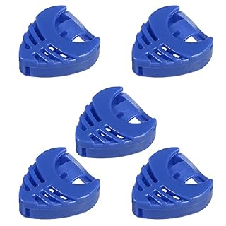sourcing map Guitare Médiator Support Plastique Forme Cœur Bleu pour Guitare, Basse, Ukulélé avec Adhésif Retour et… - Les Beatles, Paul McCartney, John Lennon, RIngo Starr, George Harrison
