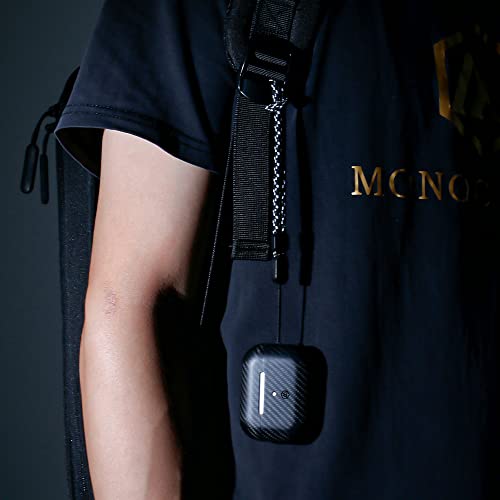 Monocarbon Real Carbon Fiber Case For Airpods Pro 2Nd Generation 2022 With Stripes Lanyard | Slim & Durable Cover For Airpods Pro 2 Accessories | Support Wireless Charging | Shock-Absorbing Protective #TOP6