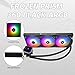 Thermalrlght Frozen Prism360 Black ARGB CPU Liquid Cooler,Efficient PWM Controlled Pump 3300RPM,3×TL-E12 Series PWM Fan,Water Cooling Computer Parts,for AMD AM4/AM5,Intel 1150/1156/1200/1700/20XX