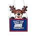 2015 NFL Football Team Logo Reindeer With Sign Holiday Tree Ornament - Pick Team (New York Giants)