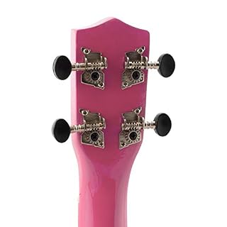 Ukulélé Soprano pour Débutants en Rose avec Sac et Accordeur Uke Gratuit - Les Beatles, Paul McCartney, John Lennon, RIngo Starr, George Harrison Ukulélé Soprano pour Débutants en Rose avec Sac et Accordeur Uke Gratuit – Image 4