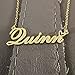A168A Fuck Custom Name Necklace Customized Personalized Plated Name Necklace for Mother Daughter Christmas New Year Gold