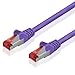 Produktbild BestPlug 0,15m DSL Internet Netzwerk Kabel, RJ45-Stecker auf RJ45-Stecker, 250 MHz, Cat.6, S-FTP, Violett