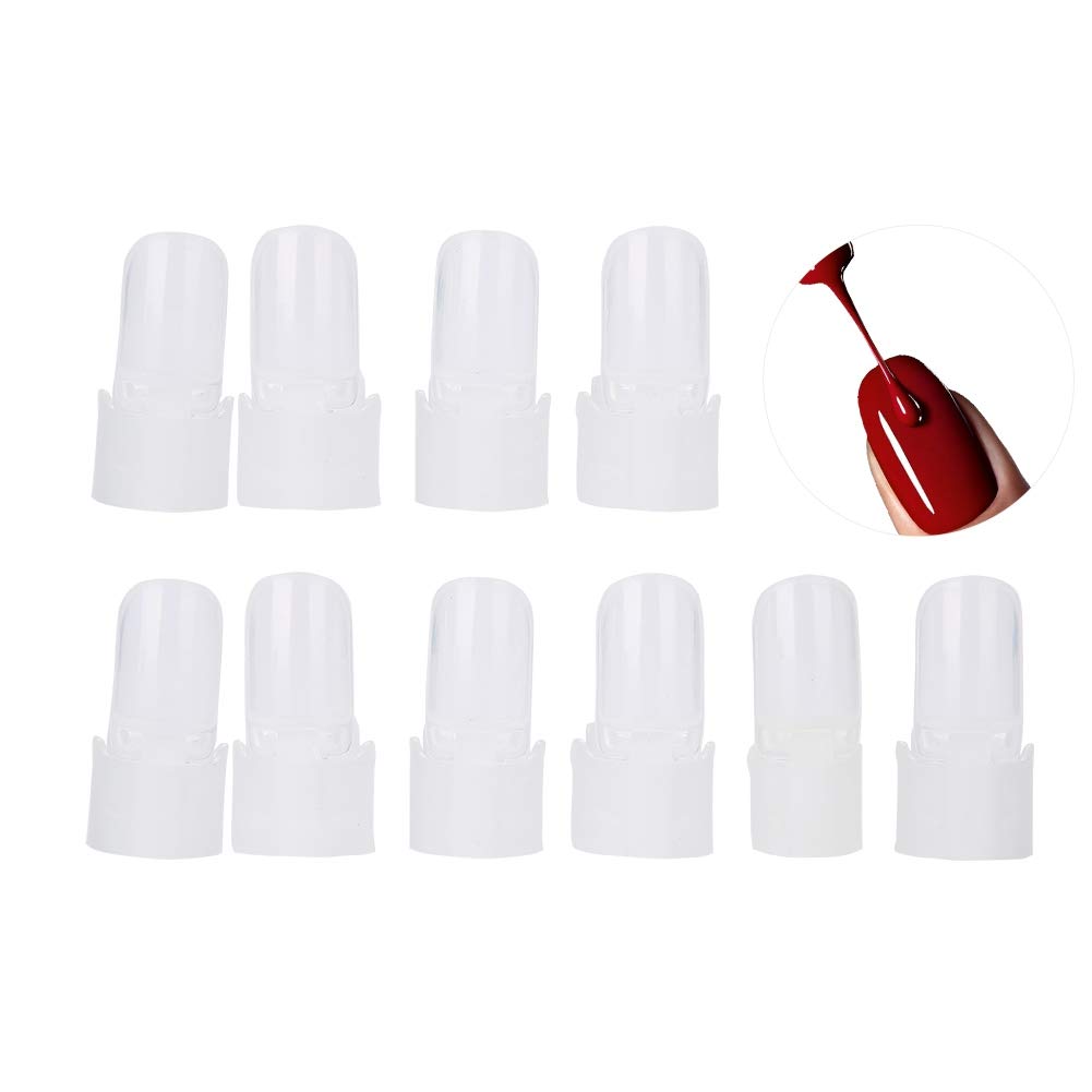 Nail Polish Protector For Fingers, Nail Protector Manicure Finger Nail Art Tips Cover 10Pcs Nail Polish Varnish Protector Holder Nail Polish Protector Nail Art Tips Clip Holder