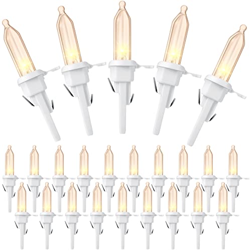 Ampoules LED de rechange 3V étanches blanc chaud avec base verte lot de 120