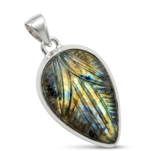Natural Labradorite 925 Sterling Silver...