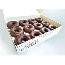 Original Krispy Kreme Chocolate Iced Glazed Donuts Doughnuts 1 Dozen