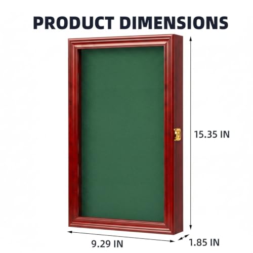 Image of Golf Balls and Accessories Display Case Cabinet Rack (Mahogany - Golf Marker Display)