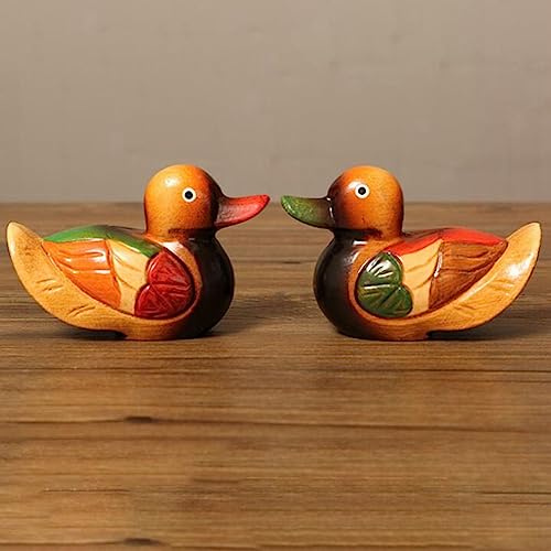 Pato mandarín de madera ideal como regalo de boda hecho a mano 5