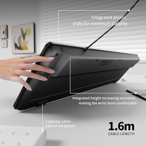 Image of Spanish Keyboard USB Wired - 105 Keys QWERTY ANSI Layout with N | Not fading characters,1.6m line Length Suitable for Computer Laptop PC,Full Size with Number Key,Plug and Play