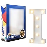 Brillo & Cómodo - Cada letra se ilumina por varias bombillas de LED. La luz es uniformemente brillante pero no deslumbrante. La luz de color cálida es ideal para espacios nocturnos o áreas con poca luz, crea un ambiente cálido.