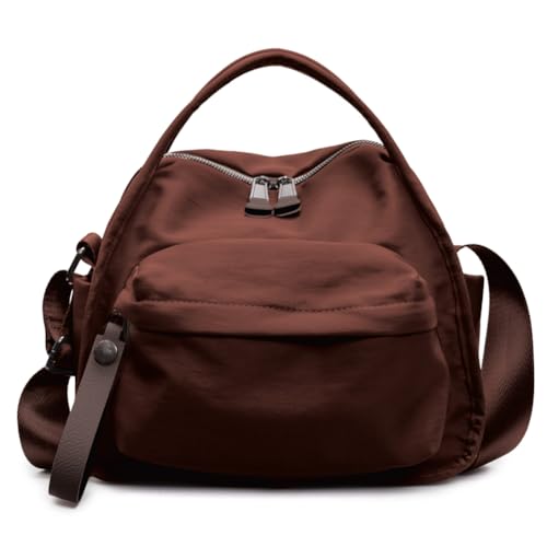 CATSEA Womens Elegant Solid Color Shoulder Bag Fashionable Zipper Crossbody Bags Soft Top Handle Handbag Purse