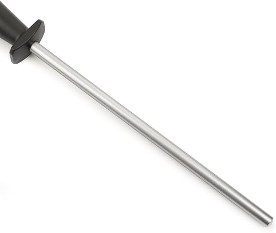 ARCOS Steela 230mm Karbon Çelik ve Elmastan Üretilmiş Manuel Bıçak Bileyici. Ergonomik Polipropilen Saplı Profesyonel Kalemtıraş. Sağlak ve sollak. Siyah Renk