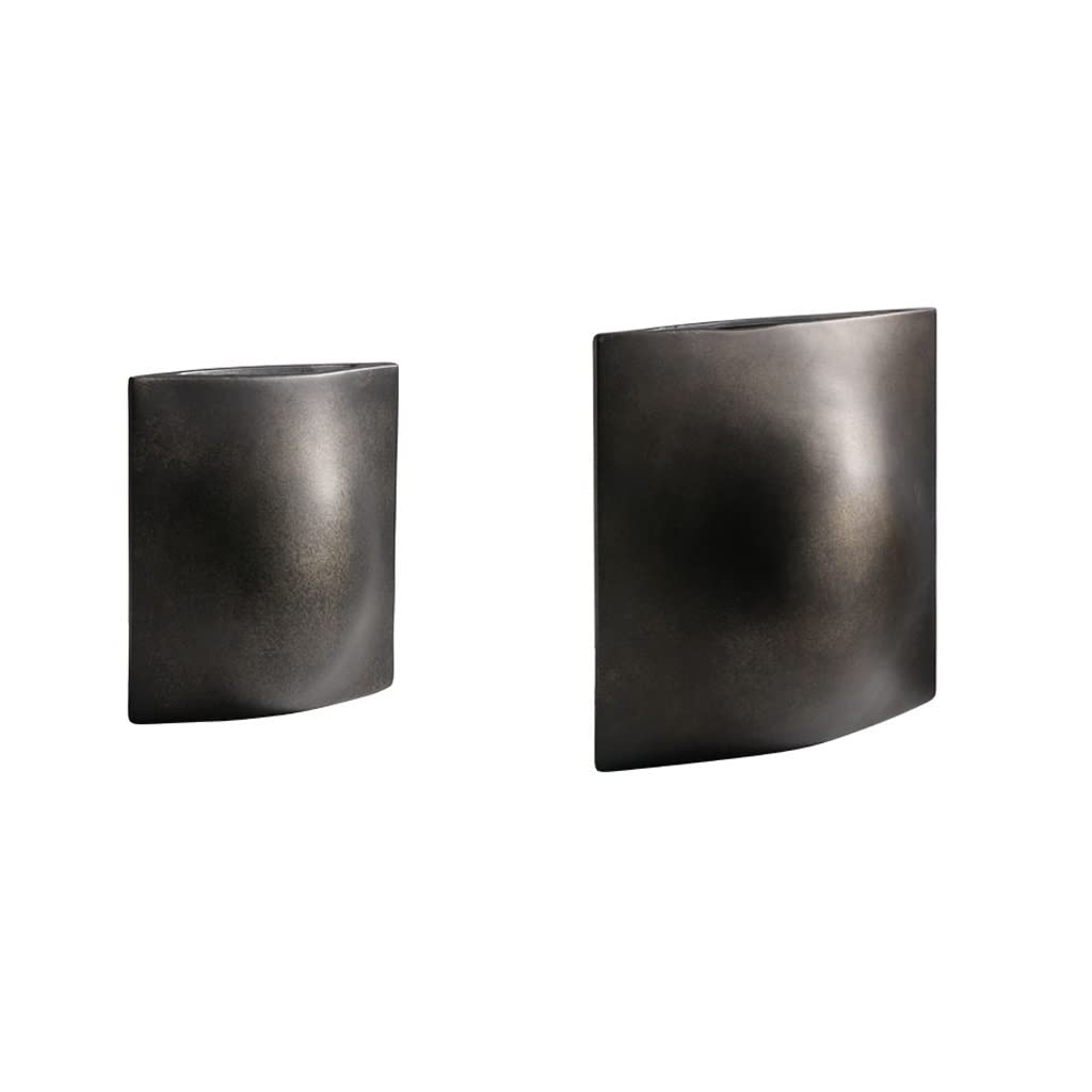 Proste nowoczesne kreatywne płaskie ceramiczne dekoracji wazon model salon ganek pulpit suchy kwiat układ Umeblowanie (Size : 22cm)