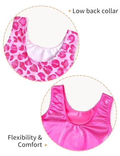 Image of 2 Pack Leotard for Girls Gymnastics Sparkly Sleeveless Unitards