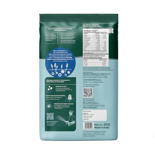 Image of Better Nutrition Biofortified Low GI Basmati Rice | High Protein | Rich in Zinc | 100% Natural | Diabetic-Friendly Rice | 2kg