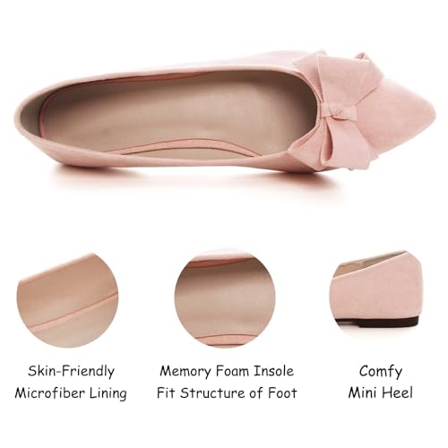 Image of SAILING LU Women's Bow-Knot Pointed Toe Ballet Flats