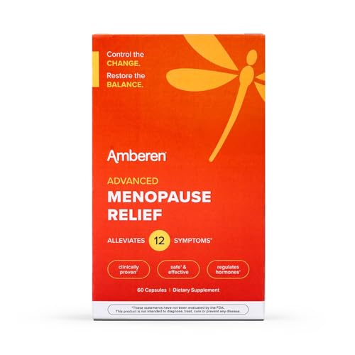 Amberen Menopause Supplement for Women, 60 Capsules, Clinically P...