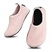 SAGUARO Hausschuhe Kinder Hüttenschuhe Baby Innenschuhe Jungen Freizeitschuhe Mädchen Anti-Rutsch Wanderschuhe Kleinkinder Schuhe Walkingschuhe Slipper Weich Pink Flying Weave Sterne,26/27 EU