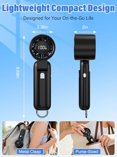 Portable Camping Fan Rechargeable LED