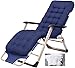 GAO XING SHOP Sedia a gravità Zero Sedia da Giardino Reclinabile da Sole Sedia da Sole Leggera, Sedia da Sole Pieghevole, Sedia A Sdraio for Cuscini A gravità Zero. (Colore : Blue)