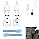 Reifenreparaturkleber, Reifenkleber Autoreifen, 60ml x 2 Reifenreparatur Kleber, Hohe Temperaturbeständigkeit, Reifendichtmittel für Auto/Motorrad/Fahrrad, Repariert Schnell Reifenrisse, Löcher