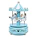 ITODA Boîte à Musique de manège Mini Carrousel Musical avec Lampe Lumineux Décoration de Maison Chambre Enfant Bureau Cadeau Anniversaire/Noël/ Mariage DIY Jouet Musical pour Filles Enfants/Adultes