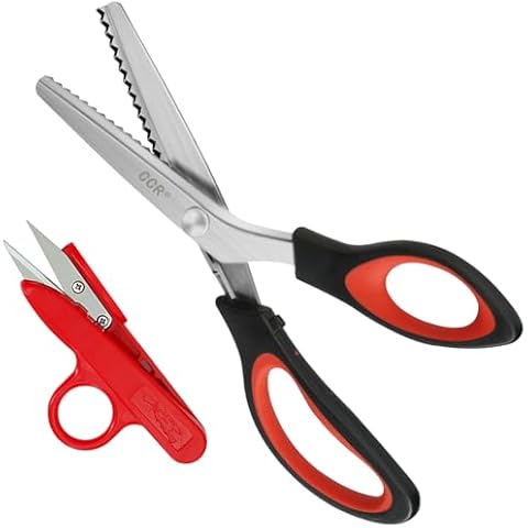 CCR Pinking Shears with Comfort Grip Cover