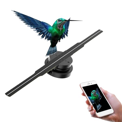 3D Hologram Fan 3D Hologram Projector PD42-Normal Brightness Naked Eye LED Fan Screen Wall Mounted Advertising Machine for Halloween,Bar,Casino,Party,Events. (PD42)