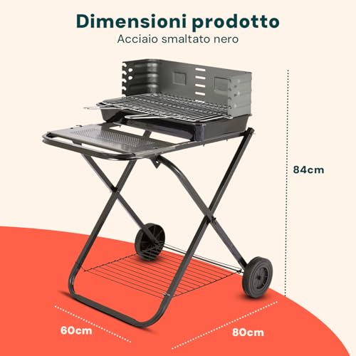 Barbecue à charbon portable et compact pour petits espaces et balades - 6