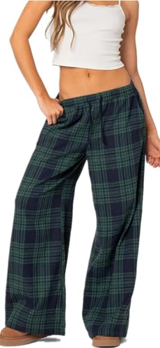 Pantalon de détente à carreaux fin des irritations nocturnes pour femme