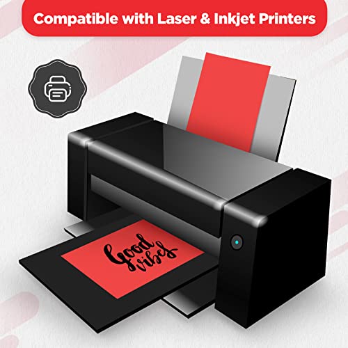 100 Pack A4 Red Envelopes, Printable 4.25 X 6.25 Envelopes Printable Envelope With Peel And Seal Closure For Birthday Wedding Party Baby Shower #TOP4