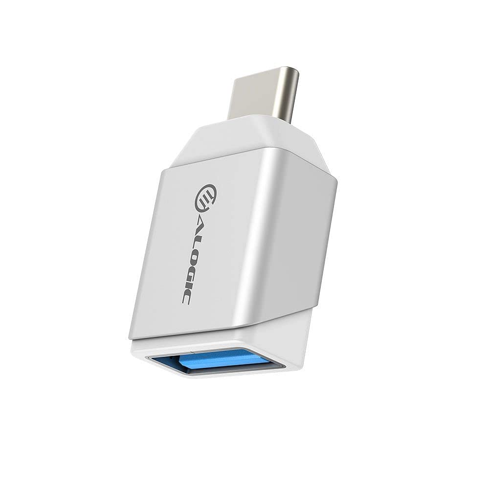 Adaptador Ultra Mini USB-C a USB-A plata conector tipo c para memoria flash usb teclado y ratón 4