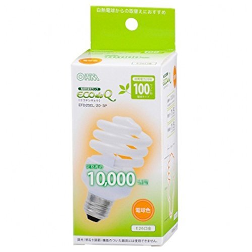 Amazon | オーム電機（OHM） 電球形蛍光灯 「エコデンキュウ