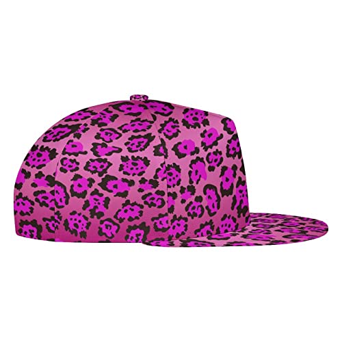 Cheetah Purple Leopard Pattern Baseball Cap Sun Hat For Boys And Girls, Fitted Snapback Hat Tennis Cap Runner Cap, Lightweight Fast Dry Hip-Hop Dad Hat Trucker Cap #TOP4