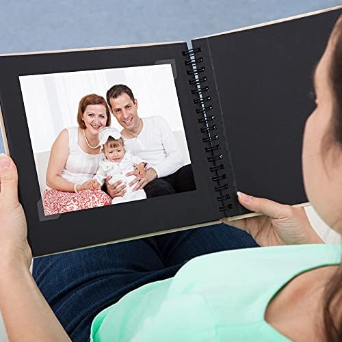 Aneco Transparent Photo Corners Clear Picture Mounting Corner Stickers for DIY Album, Scrapbook, Journal, 500 Pieces/Pack 