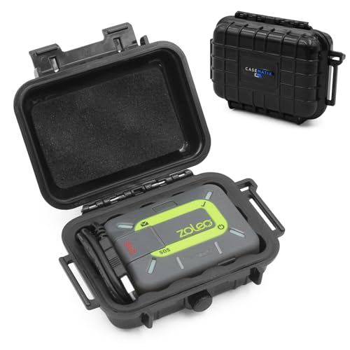 CASEMATIX Protective Travel Case for ZOLEO Satellite Communicator - Waterproof, Crushproof Case for Communicator and Charging Cable - CASE ONLY