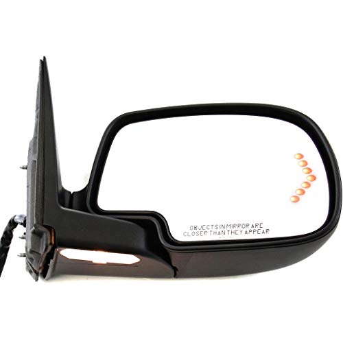 For Chevy Avalanche 1500/2500 2003 04 05 2006 Door Mirror Passenger Side | Power | Power Folding | Heated | w/Memory | w/Puddle & Signal Light | Paintable | All Cab Types | For 88980722 | GM1321373