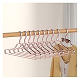 VALINK Perchas de metal de 41 cm, 10 unidades, de aleación de aluminio, grueso,...