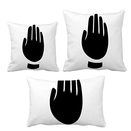 Coussin silhouette noire et son insert pour canapé et décor salon