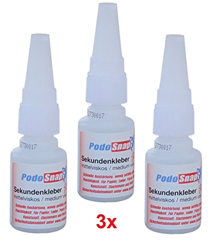 Preisvergleich Produktbild 3er-Set Sekundenkleber 20g / extra stark / für Plastik, Kunststoff / Modelbau / Alleskleber - blitzschnell / flüssig