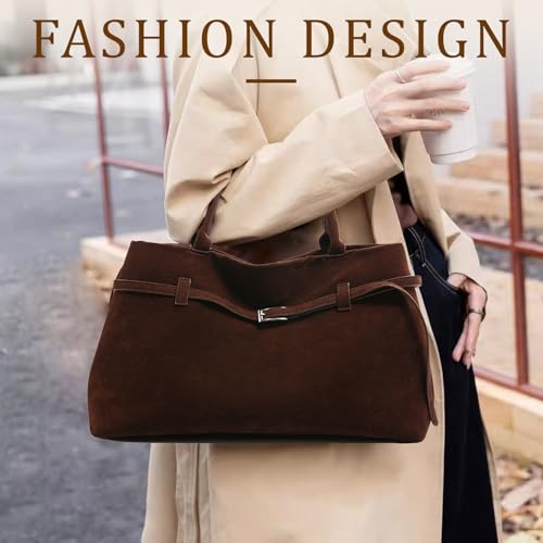 Bolso Hobo Slouchy de Gamuza Sintética para Mujer miniatura 5