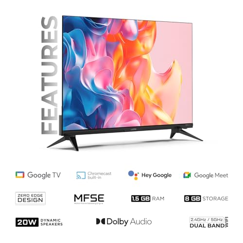 Image of Wobble 80 cm (32 inches) UD Series HD Ready Smart LED Google TV WB32GTAW9216HDFL (Black)