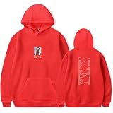 Rels B Merch A New Star Tour - Sudadera unisex con capucha, manga larga, ropa de moda, rosso, L